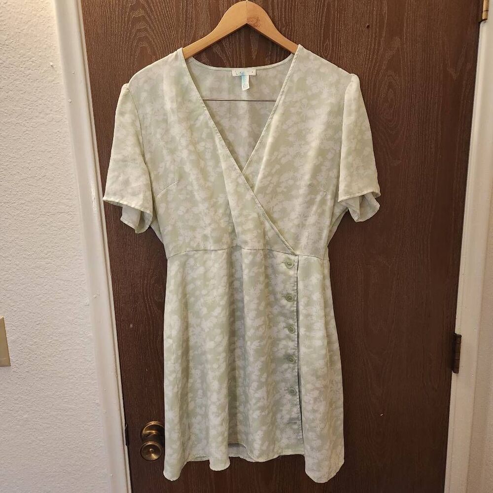 Leith floral mini dress